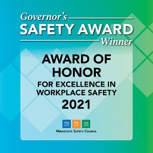 Governor's Safety Award Winner